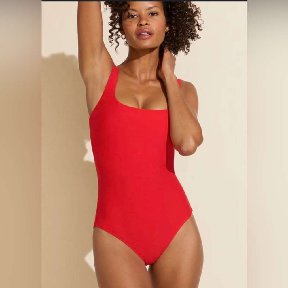 Athleta Red Women's One Piece Swimsuit